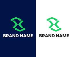 brief X Mark logo ontwerp sjabloon vector