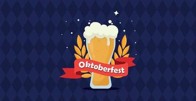 München Internationale bier festival oktoberfeest, reclame achtergrond - vector