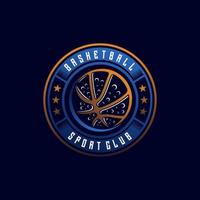 basketbal sport logo ontwerp vector illustratie