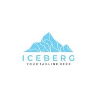 ijsberg gemakkelijk lijnen logo ontwerp vector icoon symbool grafisch illustratie