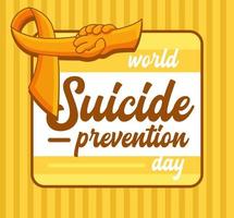 wereld zelfmoord het voorkomen dag concept 4 vector