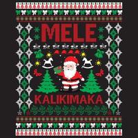 Mele kalikimaka. vector het dossier