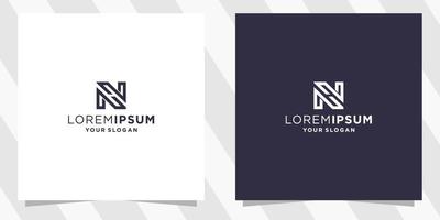 brief nh hn logo ontwerp sjabloon vector