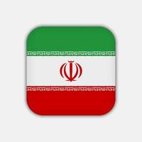 iran vlag, officiële kleuren. vectorillustratie. vector