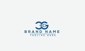 cg logo ontwerp sjabloon vector grafisch branding element