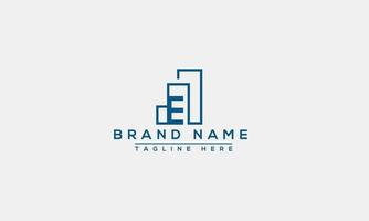 e logo ontwerp sjabloon vector grafisch branding element.