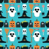 halloween naadloos vlak reeks vector