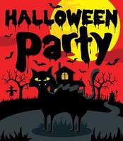 Halloween-feest achtergrond vector