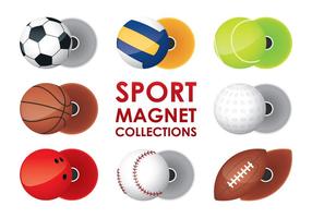 Sportmagneten Collecties vector