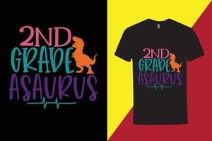 creatief typografie t-shirt voor hoog school- leerling , 1e rang t overhemd -2e rang koel t shirt, school- t overhemd . vector