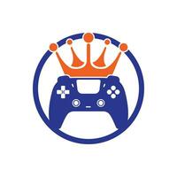 spel koning vector logo ontwerp.