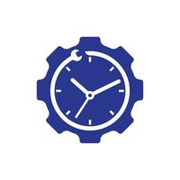 onderhoud tijd vector logo ontwerp. reparatie tijd logo ontwerp sjabloon.