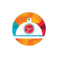voedsel tijd vector logo ontwerp sjabloon. restaurant en cafe logo concept.