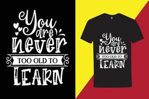 creatief t overhemd met motiverende en inspirerend citaat, koel typografie t overhemd vector