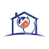 dokter huis vector logo ontwerp. huis medisch vector logo concept.