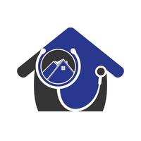 dokter huis vector logo ontwerp. huis medisch vector logo concept.