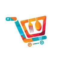 voedsel boodschappen doen vector logo ontwerp.