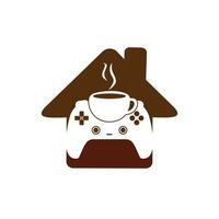 gamer cafe vector logo ontwerp sjabloon.