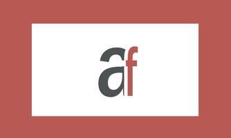 alfabet letters initialen monogram logo af, fa, a en f vector