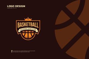 basketbal club logo, basketbal toernooi emblemen sjabloon. sport team identiteit, e-sport insigne ontwerp vector illustraties