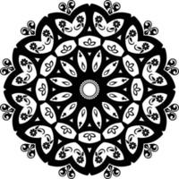 bloem mandala. wijnoogst decoratief elementen. oosters patroon, vector illustratie. islami mandala kleuren boek bladzijde