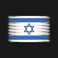 Israëlische vlag borstel. nationale vlag vector