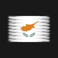 cyprus vlag borstel. nationale vlag vector