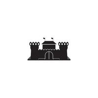 kasteel icoon draak logo achtergrond, vector illustratie sjabloon ontwerp