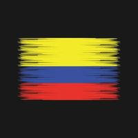 Colombia vlag borstel. nationale vlag vector