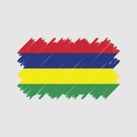 Mauritius vlag borstel vector. nationale vlag vector