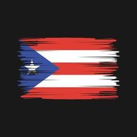 Puerto Rico vlag penseelstreken. nationale vlag vector