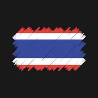 Thailand vlag borstel vector. nationale vlag vector