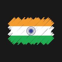 indiase vlag borstel vector. nationale vlag vector