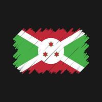 Burundese vlag borstel vector. nationale vlag vector