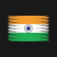 indiase vlagborstel. nationale vlag vector
