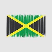 Jamaica vlag borstel. nationale vlag vector