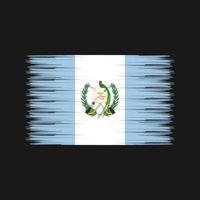 vlagborstel van Guatemala. nationale vlag vector