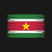 surinaamse vlagborstel. nationale vlag vector