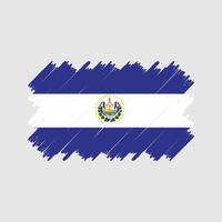 el salvador vlag borstel vector. nationale vlag vector