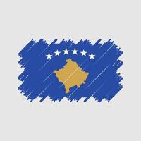 kosovo vlag borstel vector. nationale vlag vector