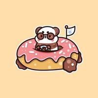 illustratie van schattig donuts vector