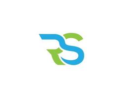modieus rs logo ontwerp creatief vector symbool illustratie.