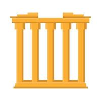 Parthenon tempel Athene icoon vector