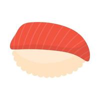 sushi rijst en vis vector