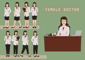 Vrouwelijke dokter vector