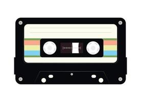 retro cassette muziek vector