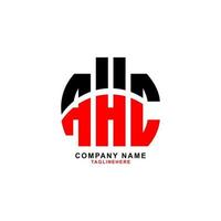 creatief ahc brief logo ontwerp met wit achtergrond vector