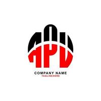 creatief apu brief logo ontwerp met wit achtergrond vector
