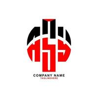 creatief asy brief logo ontwerp met wit achtergrond vector