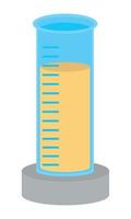 chemisch fles experiment vector